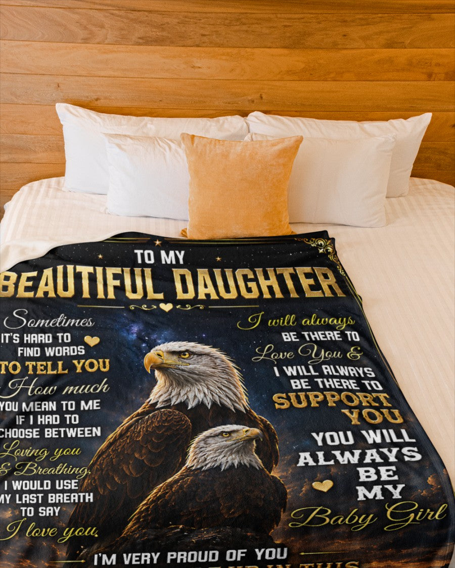 Special Gift For Your Daughter Blanket - From Dad (SKU2605-77)