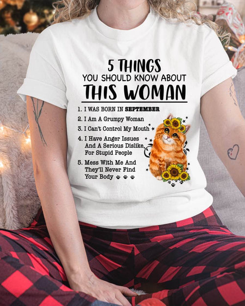 SEPTEMBER - 5 THINGS YOU SHOULD KNOW ABOUT THIS WOMAN - FOR WOMEN - TLEE09 (SKU2602-186-09)
