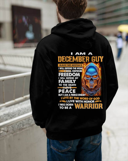 DECEMBER - A WARRIOR BY BLOOD, A BELIEVER BY HEART - GIFT FOR MAN - TLEE12 (SKU10-51-12)