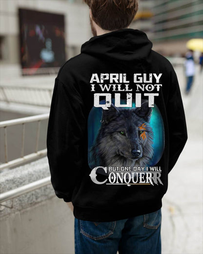 APRIL GUY I WILL NOT QUIT BUT ONE DAY I WILL CONQUER - FOR MAN - TLEE04 (SKU09-48-04)