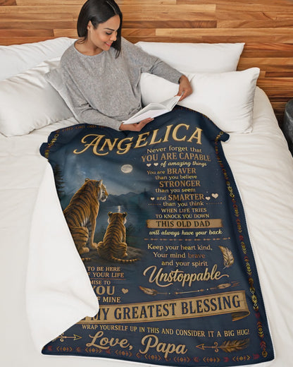Special Gift For Your Daughter Blanket - From Dad (SKU2606-350)
