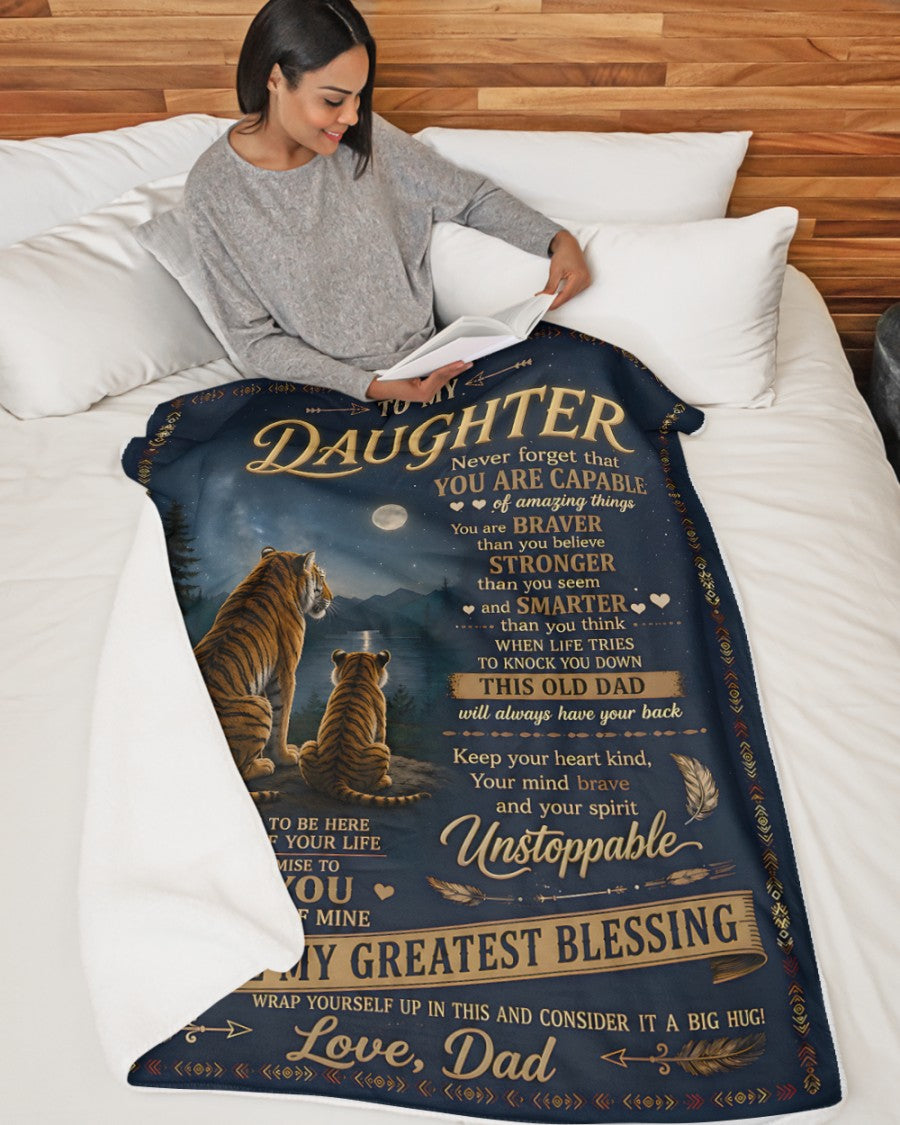 Special Gift For Your Daughter Blanket - From Dad (SKU2606-316)