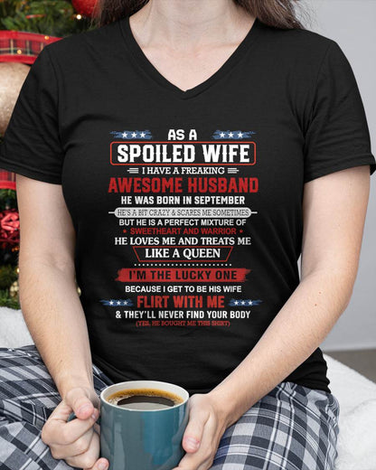 SEPTEMBER - AS A SPOILED WIFE  I HAVE A FREAKING AWESOME HUSBAND - FROM HUSBAND - TLEE09 (SKU12-290-09)