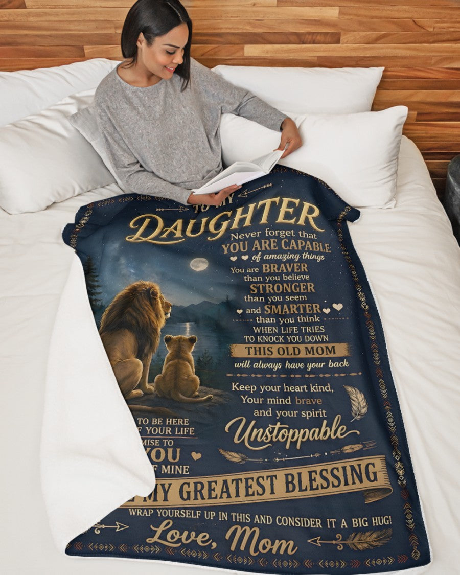 Special Gift For Your Daughter Blanket - From Mom (SKU2607-20)