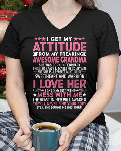 FEBRUARY - I GET MY ATTITUDE FROM MY FREAKING AWESOME GRANDMA - FROM GRANDMA - TLEE02 (SKU07-163-02)