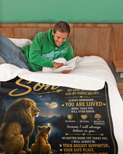 Special Gift For Your Son Blanket - From Mom (SKU2607-186)