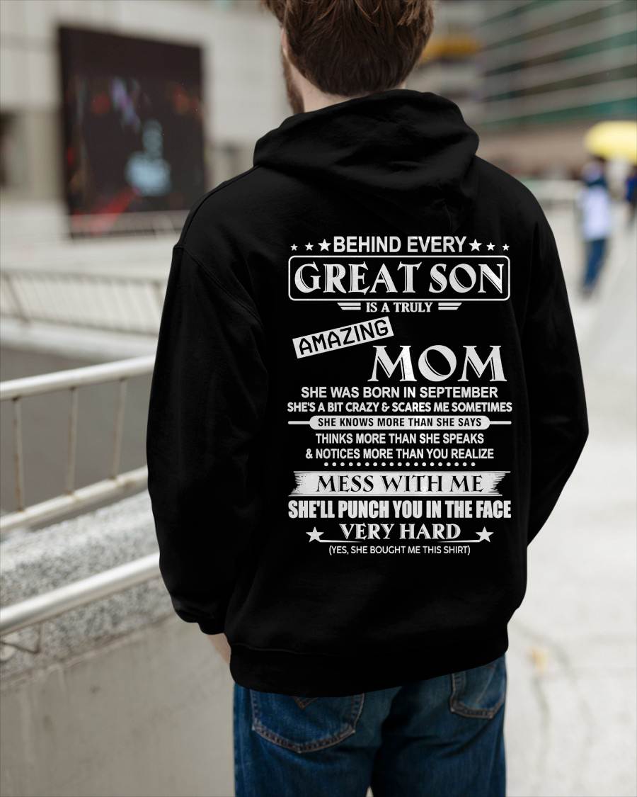 SEPTEMBER - BEHIND EVERY GREAT SON IS A TRULY AMAZING MOM - FROM MOM - TLEE09 (SKU10-37-09)