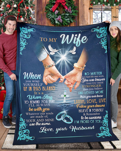 Special Gift For Your Wife Blanket - From Husband (SKU2602-76)