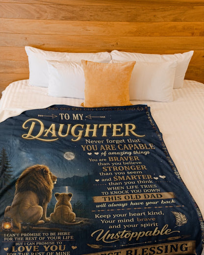 Special Gift For Your Daughter Blanket - From Dad (SKU2606-234)