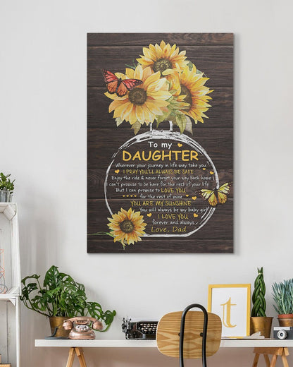 To My Daughter From Dad Canvas (SKUC07-20)