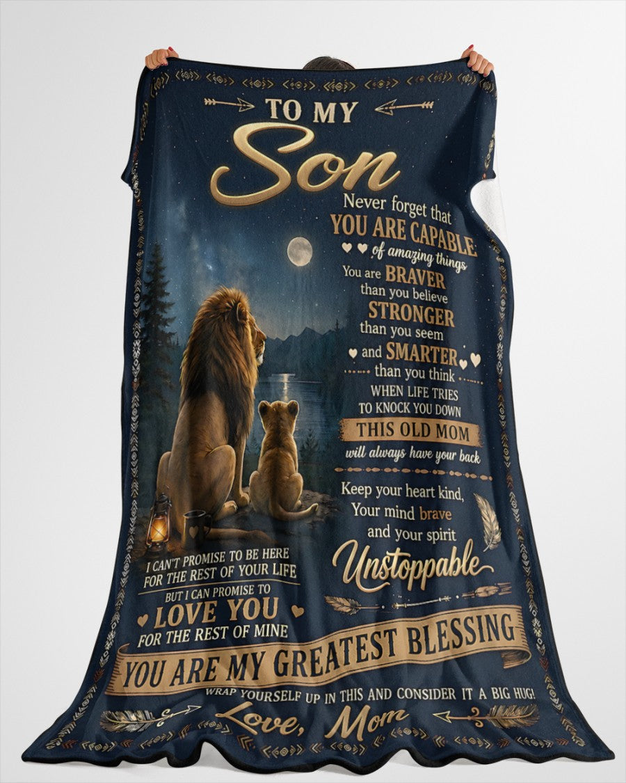 Special Gift For Your Son Blanket - From Mom (SKU2607-21)
