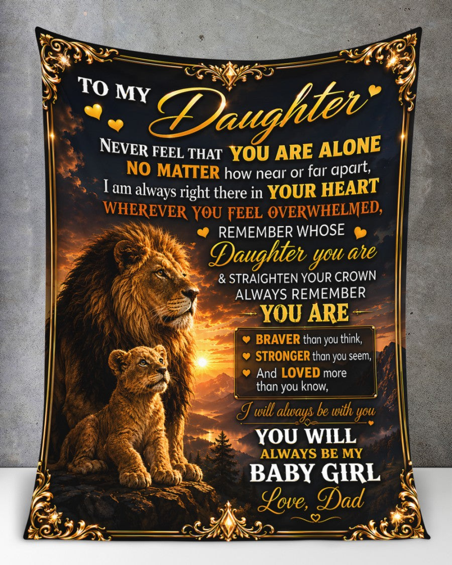 Special Gift For Your Daughter Blanket - From Dad (SKU2605-218)