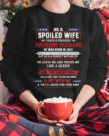JULY - AS A SPOILED WIFE  I HAVE A FREAKING AWESOME HUSBAND - FROM HUSBAND - TLEE07 (SKU12-290-07)