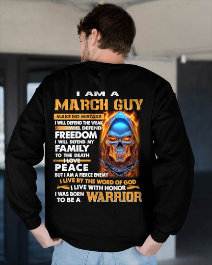 MARCH - A WARRIOR BY BLOOD, A BELIEVER BY HEART - GIFT FOR MAN - TLEE03 (SKU10-51-03)