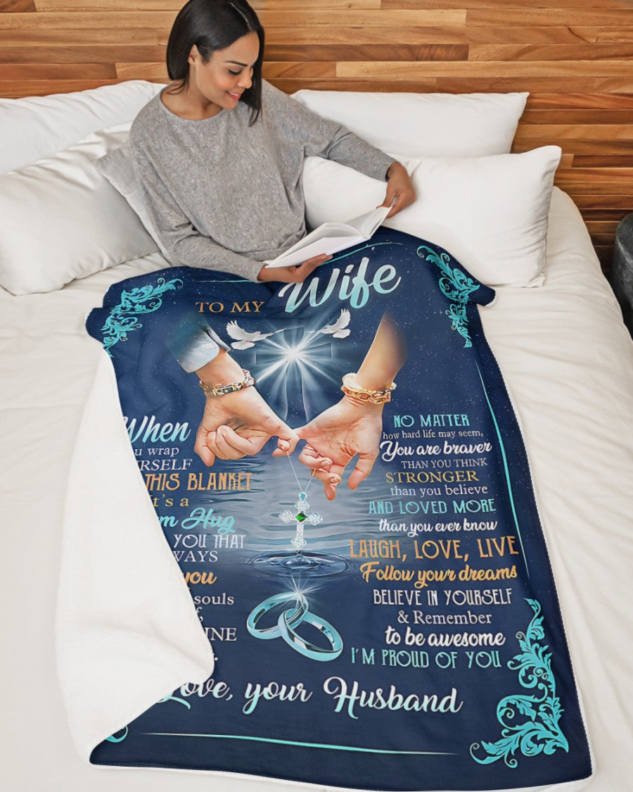 Special Gift For Your Wife Blanket - From Husband (SKU2602-76)