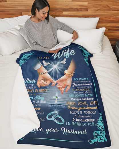Special Gift For Your Wife Blanket - From Husband (SKU2602-76)