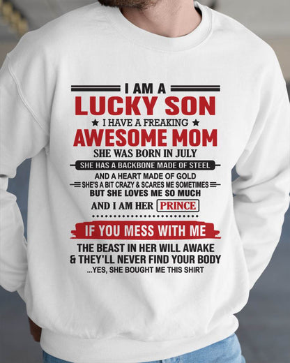 JULY - LUCKY SON OF A STRONG AND PROTECTIVE MOM - FROM MOM - TLEE07 (SKU2602-97-07)