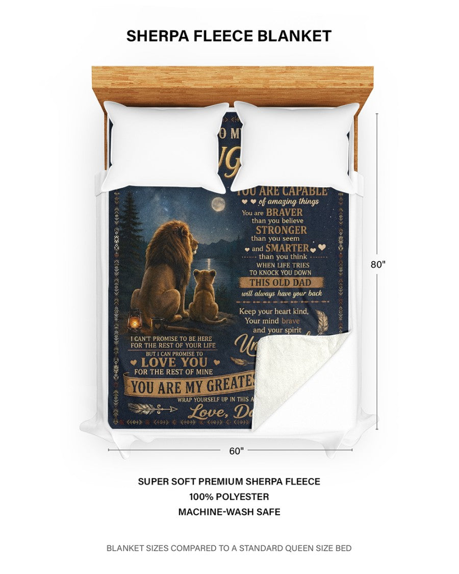 Special Gift For Your Daughter Blanket - From Dad (SKU2606-234)