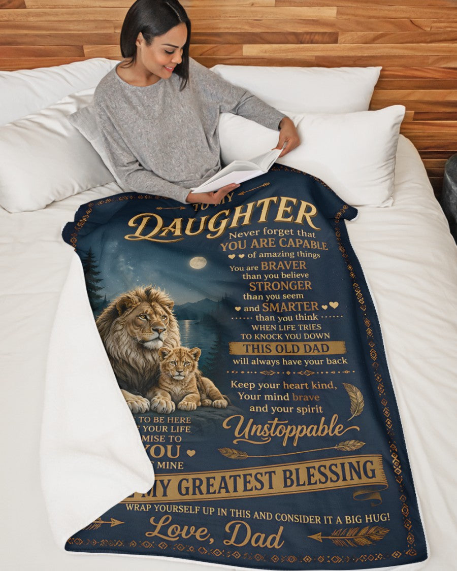 Special Gift For Your Daughter Blanket - From Dad (SKU2607-286)