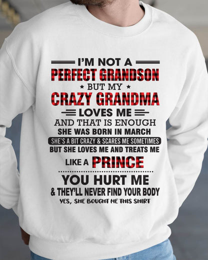 MARCH - PROUD GRANDSON OF A CRAZY GRANDMA - FROM GRANDMA - TLEE03 (SKU2603-71-03)