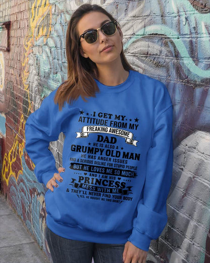 AWESOME DAD PRINCESS SHIRT - FROM DAD - TLEE00 (SKU2607-352-00)