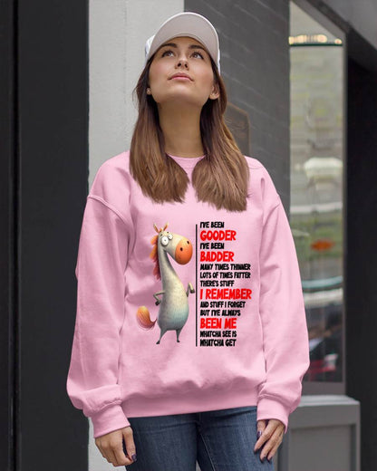 FUNNY SHIRT – GOODER BADDER HUMOR BIRTHDAY TEE - FOR WOMEN - TLEE00 (SKU2603-270-00)