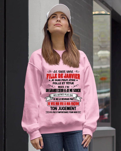 FILLE DE JANVIER – FIÈRE ET LIBRE – POUR LES FEMMES - TLEE01 (SKU2603-354-01)