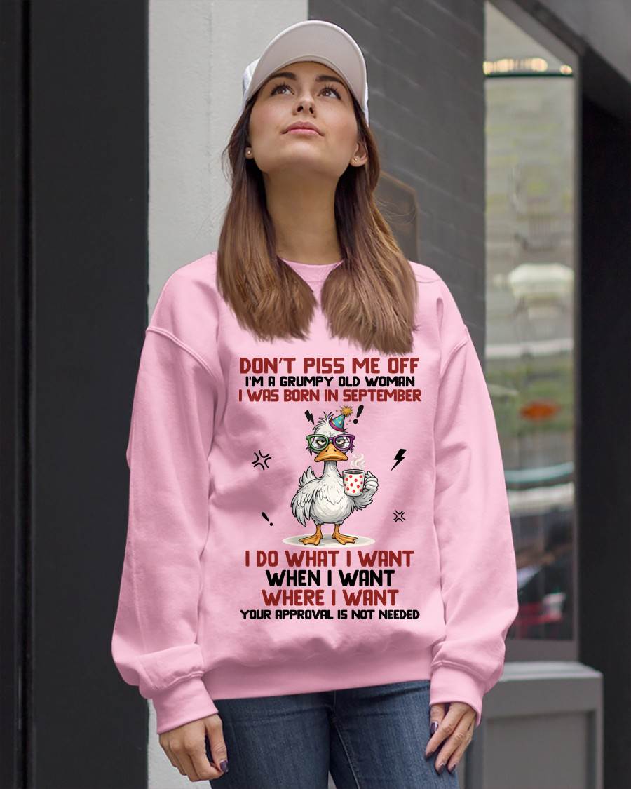 SEPTEMBER BORN – FEISTY WOMAN, DON’T TEST ME, I LIVE MY WAY - FOR WOMEN - TLEE09 (SKU2603-333-09)