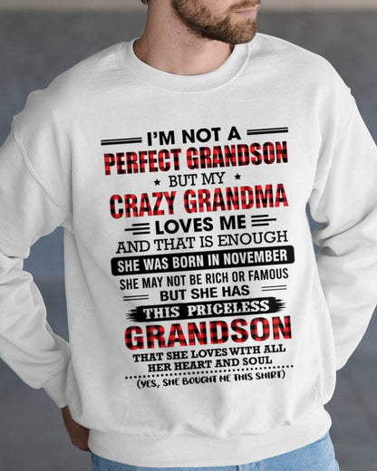 NOVEMBER - NOT PERFECT, JUST GRANDMA’S FAVORITE GRANDSON - FROM GRANDMA - TLEE11 (SKU2606-362-11)
