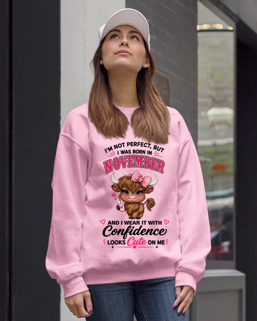 NOVEMBER BORN CONFIDENCE TEE - FOR WOMEN - TLEE11 (SKU2608-118-11)
