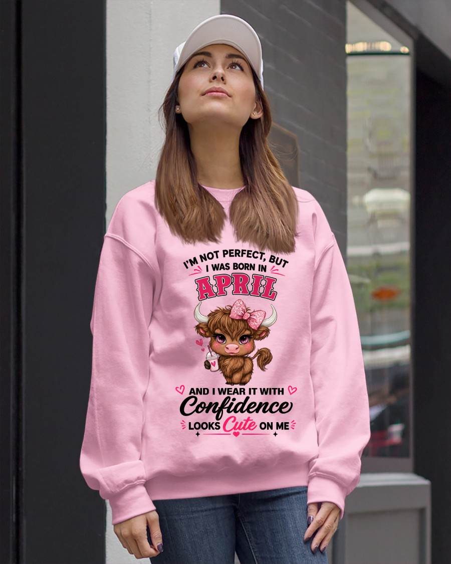 APRIL BORN CONFIDENCE TEE - FOR WOMEN - TLEE04 (SKU2608-118-04)