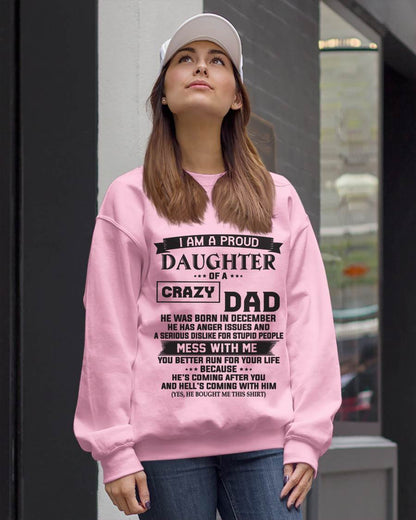 DECEMBER - I AM A PROUD DAUGHTER OF A CRAZY DAD - FROM DAD - TLEE12 (SKU10-96-12)