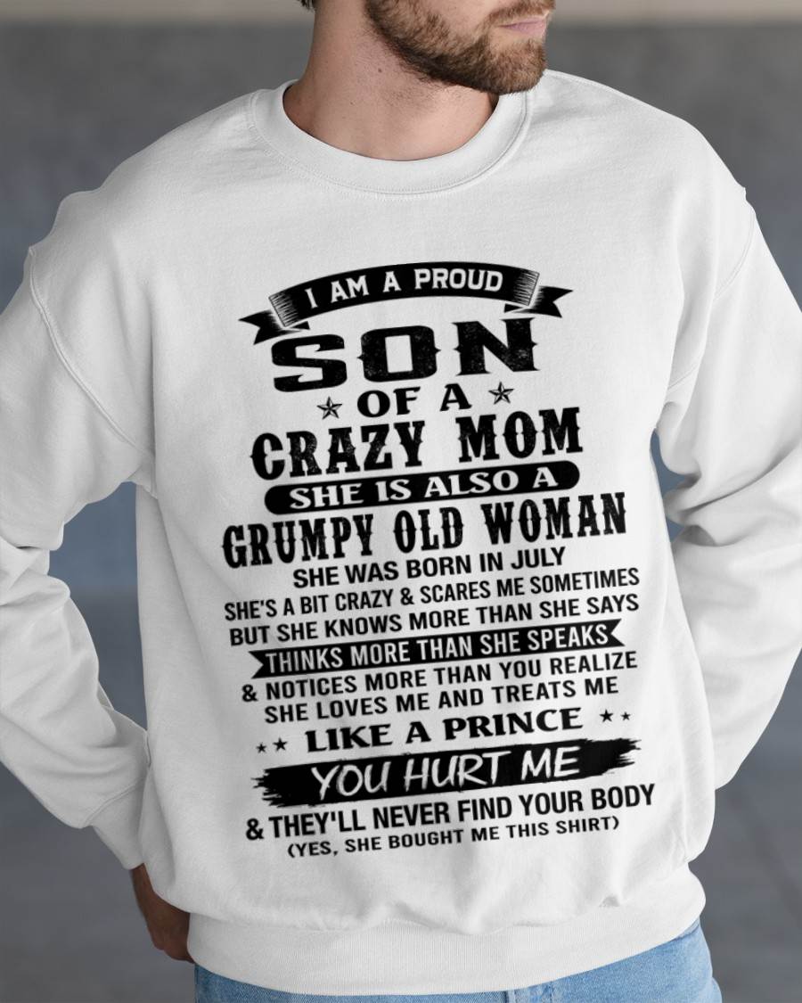 JULY - PROUD SON OF A FREAKIN' AWESOME MOM - FROM MOM - TLEE07 (SKU2607-60-07)