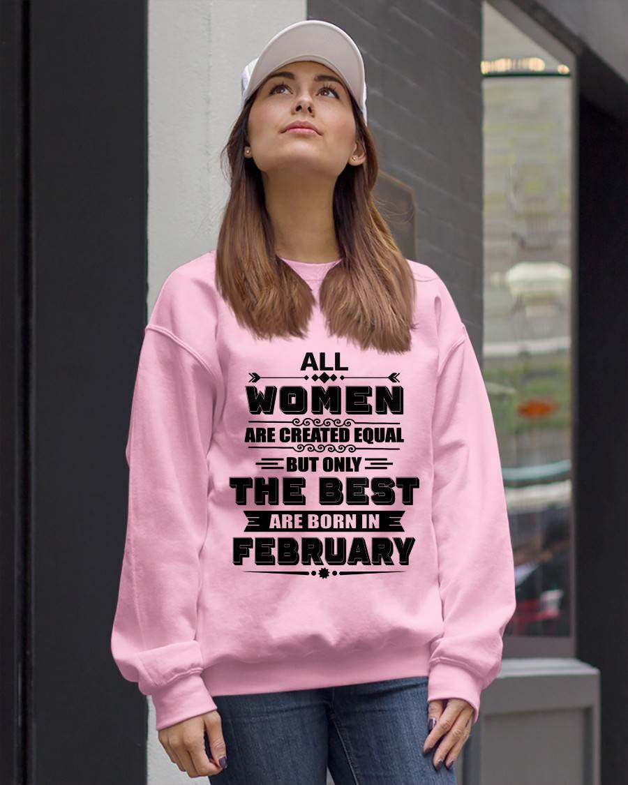 FEBRUARY GIRL – ALL WOMEN ARE CREATED EQUAL - FOR WOMEN - TLEE02 (SKU2604-50-02)