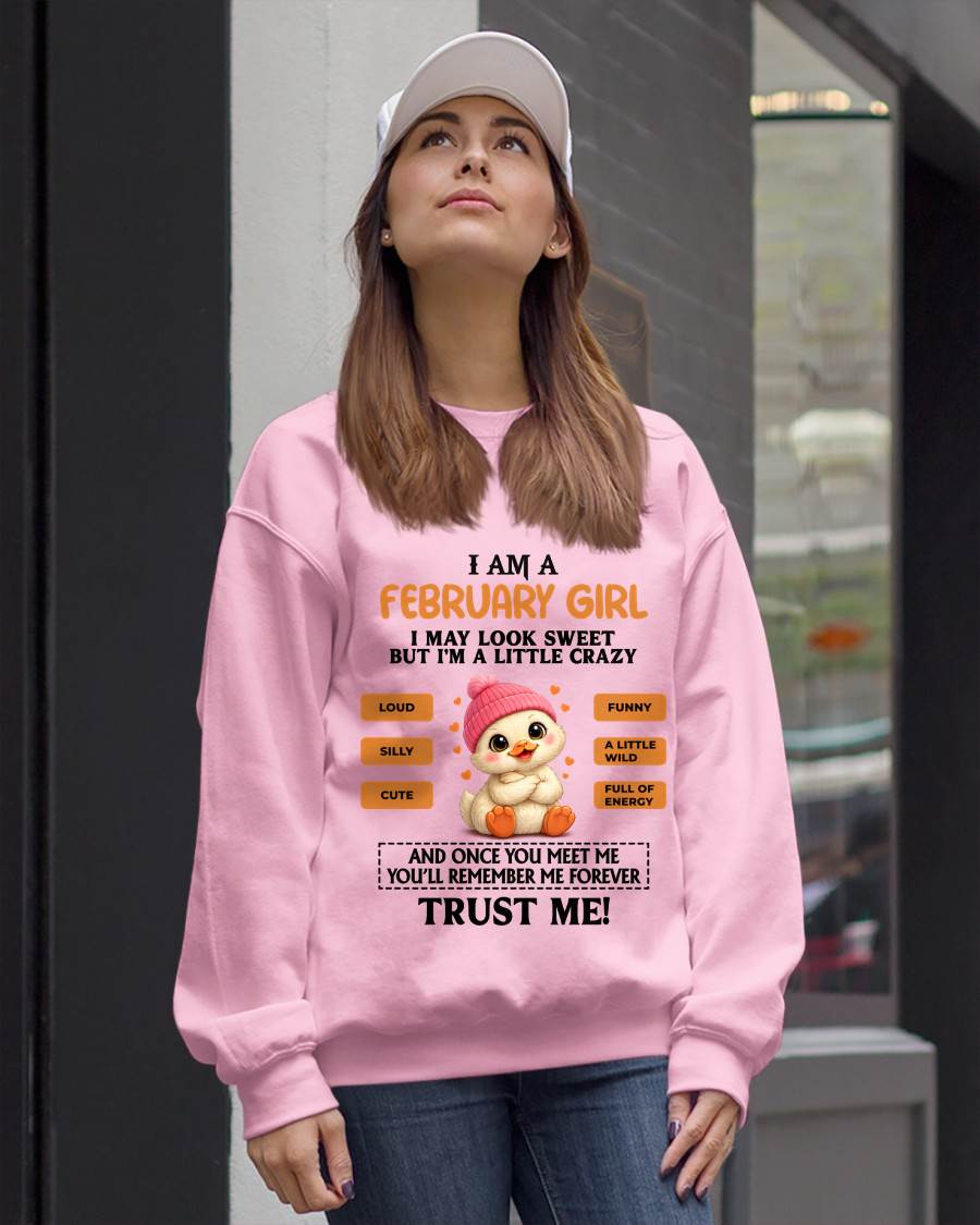 FEBRUARY GIRL - SWEET, LOUD, AND A LITTLE WILD, FULL OF LIFE AND ENERGY - FOR WOMEN - TLEE02 (SKU2603-200-02)