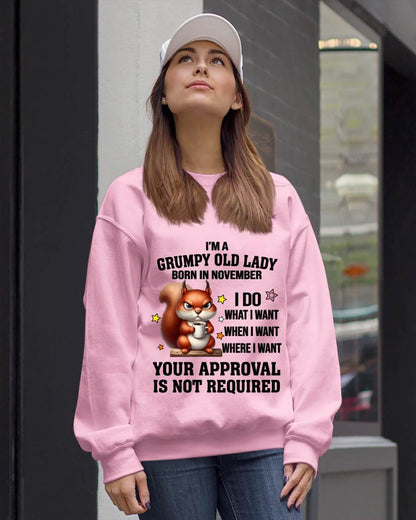 NOVEMBER BORN WOMEN DON’T NEED APPROVAL TEE - FOR WOMEN - TLEE11 (SKU2605-211-11)