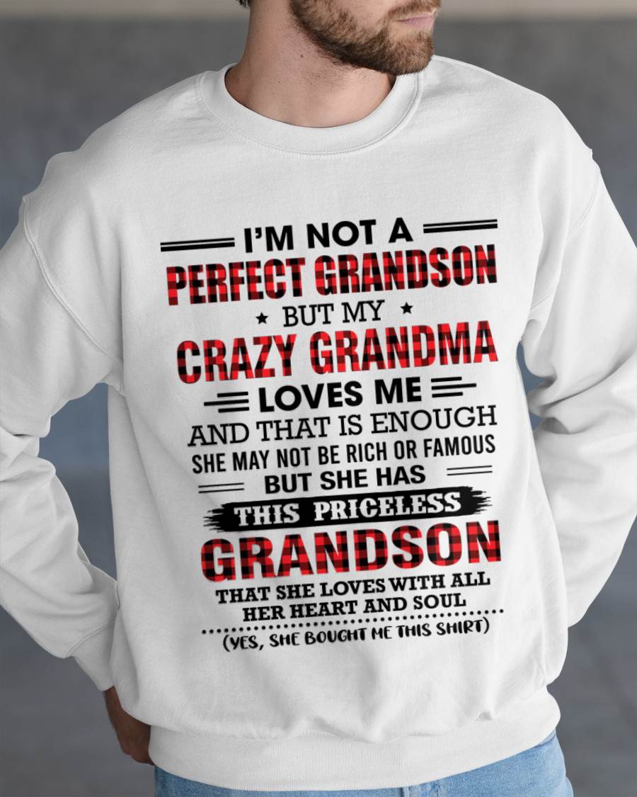 NOT PERFECT, JUST GRANDMA’S FAVORITE GRANDSON - FROM GRANDMA - TLEE00 (SKU2606-362-00)