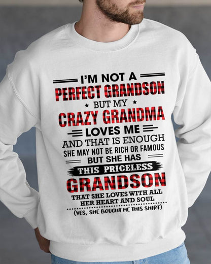 NOT PERFECT, JUST GRANDMA’S FAVORITE GRANDSON - FROM GRANDMA - TLEE00 (SKU2606-362-00)