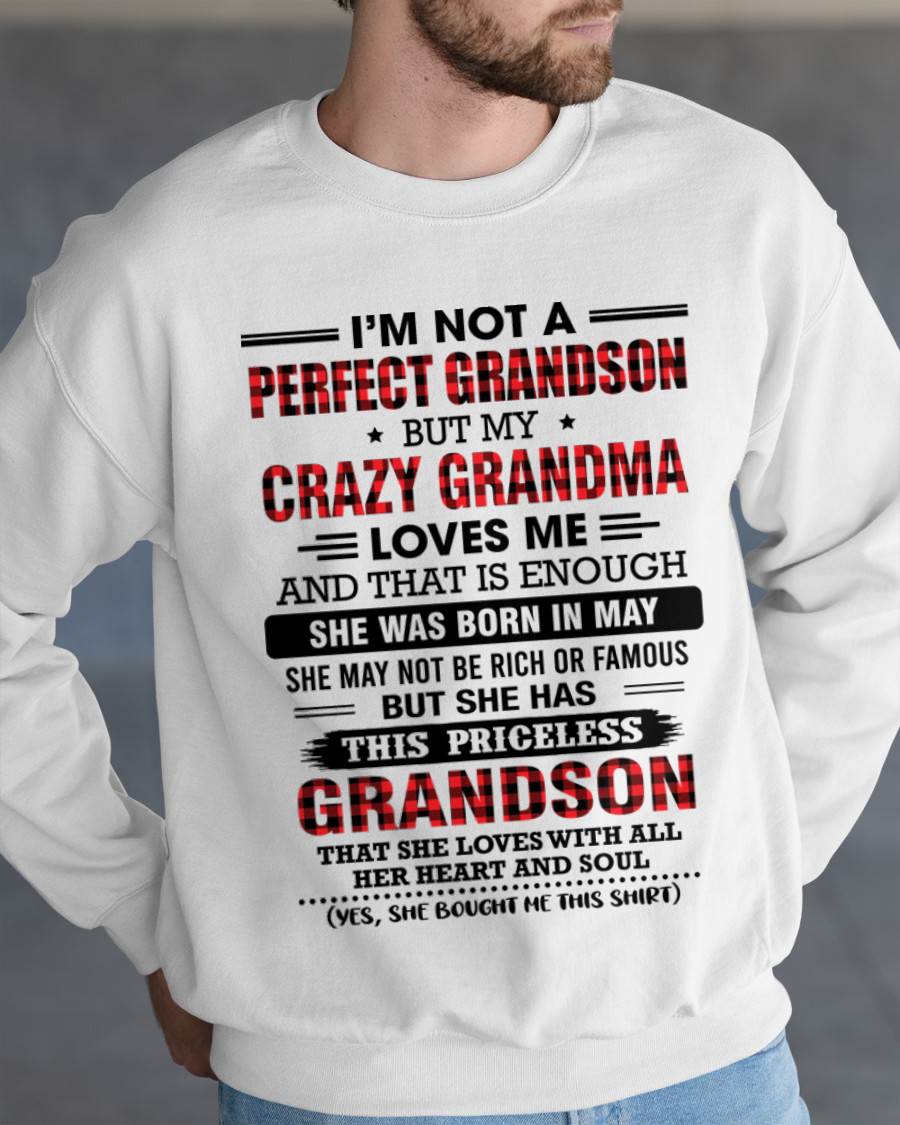 MAY - NOT PERFECT, JUST GRANDMA’S FAVORITE GRANDSON - FROM GRANDMA - TLEE05 (SKU2606-362-05)