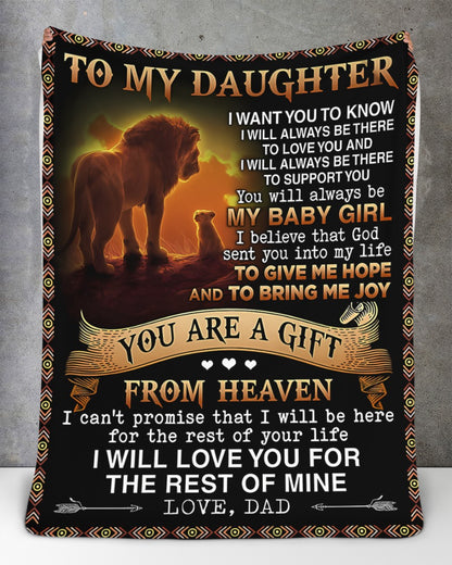 Special Gift For Your Daughter Blanket - From Dad09