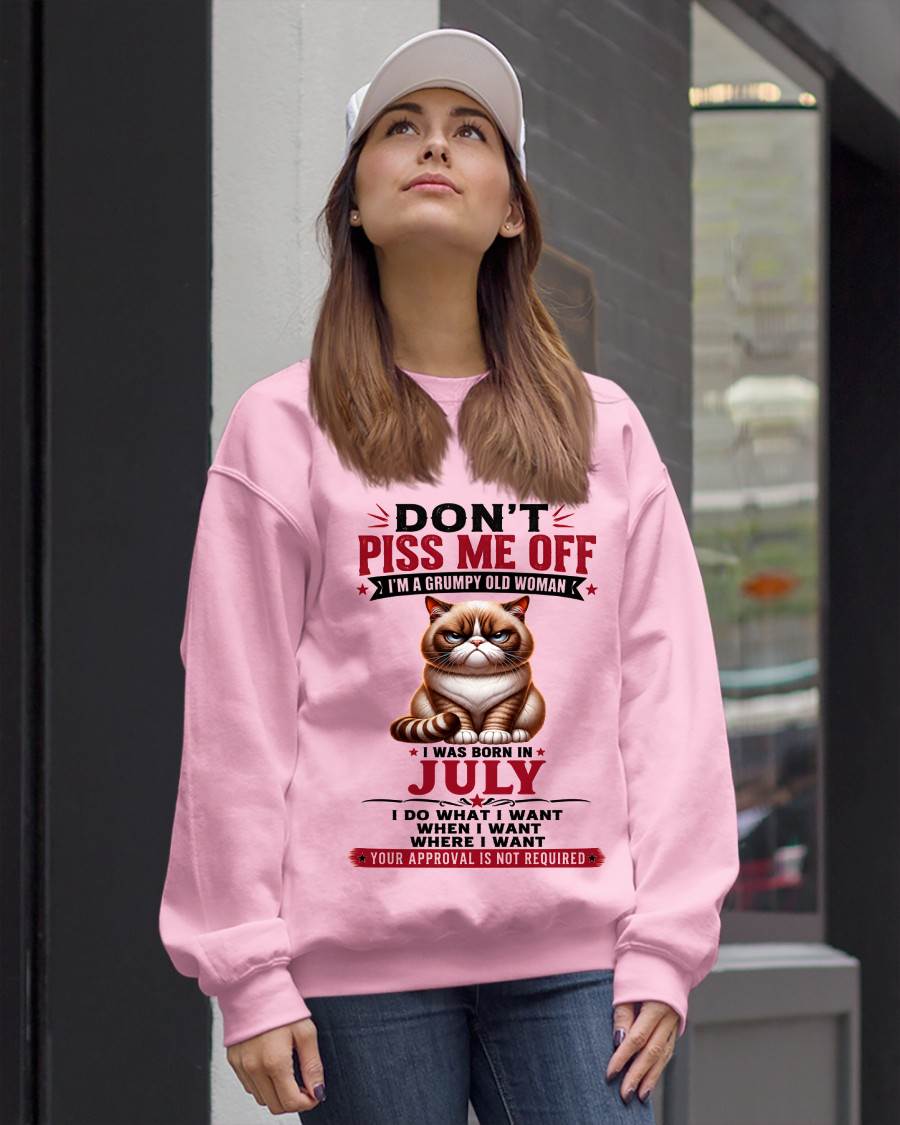 JULY – ZERO PATIENCE FUNNY CAT - FOR WOMEN - TLEE07 (SKU2608-291-07)