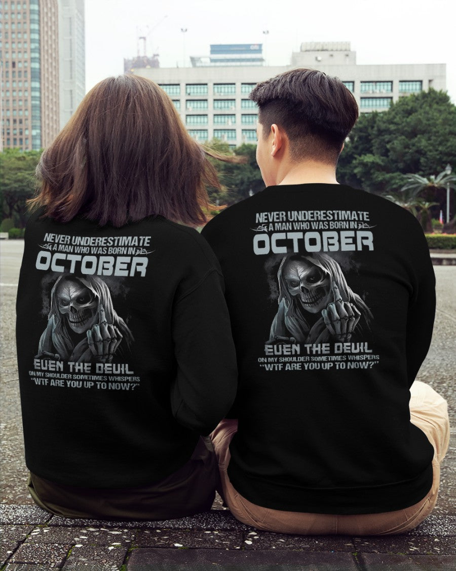 OCTOBER - NEVER UNDERESTIUNDER A MAN - T-SHIRT FOR MAN - TLEE10 (SKU08-05-10)