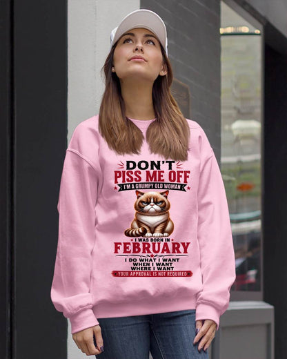 FEBRUARY – ZERO PATIENCE FUNNY CAT - FOR WOMEN - TLEE02 (SKU2608-291-02)