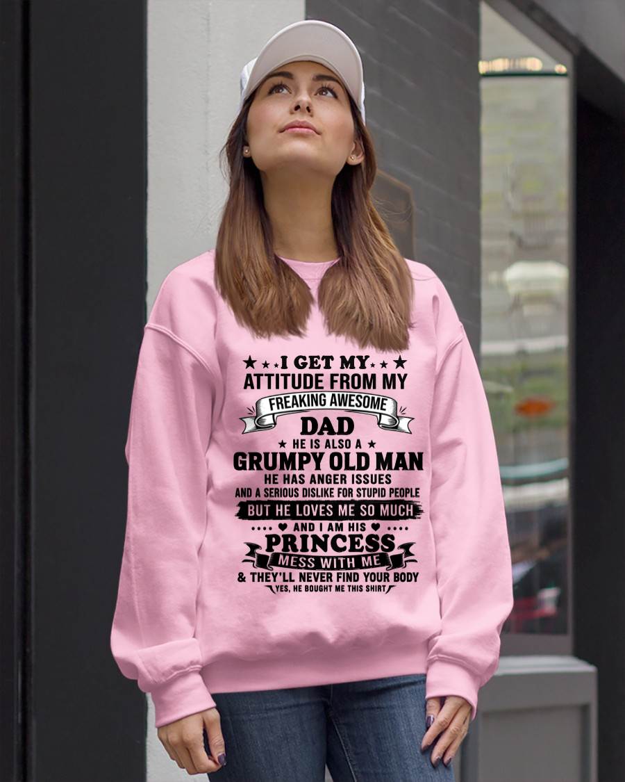 AWESOME DAD PRINCESS SHIRT - FROM DAD - TLEE00 (SKU2607-352-00)