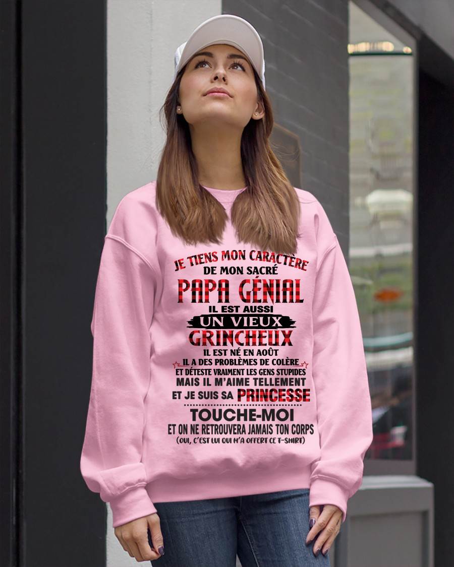 AOÛT / FILLE À PAPA GÂTÉE ET FIÈRE - CADEAU DE PAPA - TLEE08 (SKU2605-355-08)