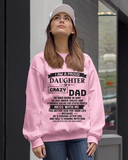 MAY - I AM A PROUD DAUGHTER OF A CRAZY DAD - FROM DAD - TLEE05 (SKU10-96-05)