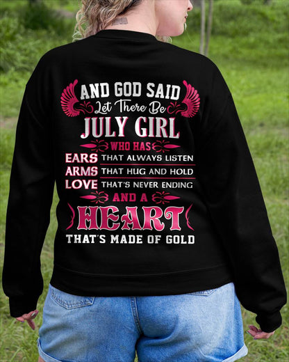 JULY GIRL – EARS THAT LISTEN ARMS THAT HUG LOVE NEVER ENDING HEART OF GOLD - FOR WOMEN - TLEE07 (SKU09-75-07)