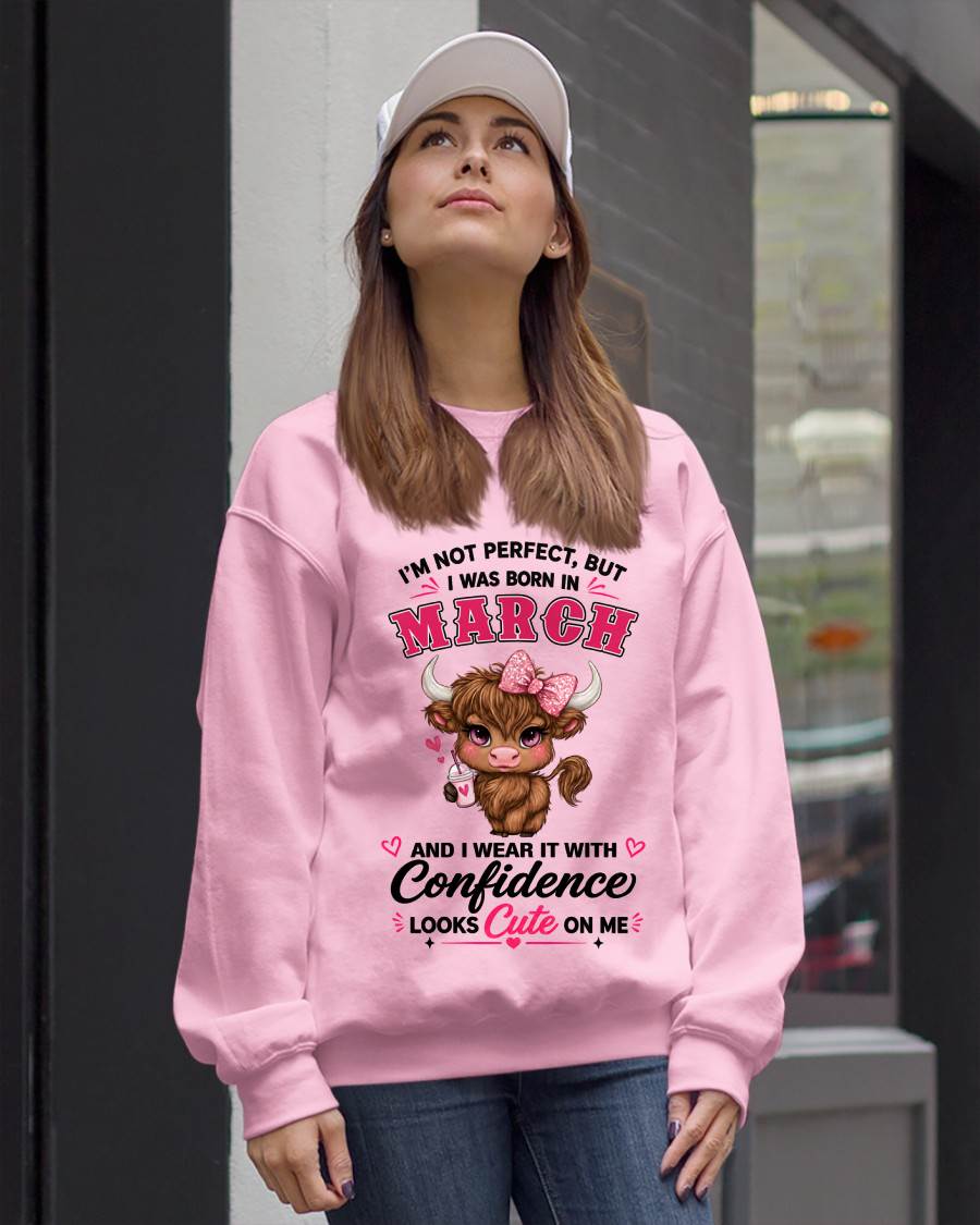MARCH BORN CONFIDENCE TEE - FOR WOMEN - TLEE03 (SKU2608-118-03)