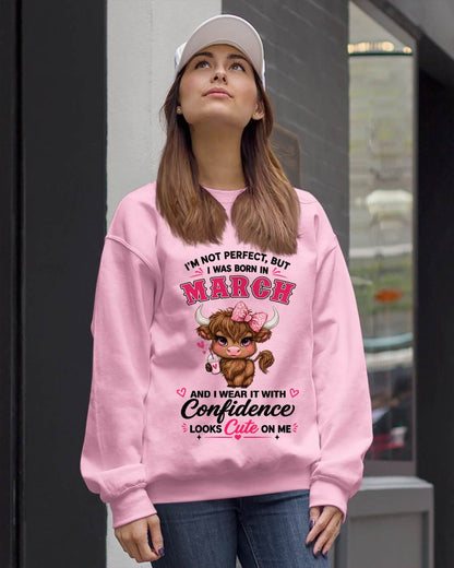 MARCH BORN CONFIDENCE TEE - FOR WOMEN - TLEE03 (SKU2608-118-03)