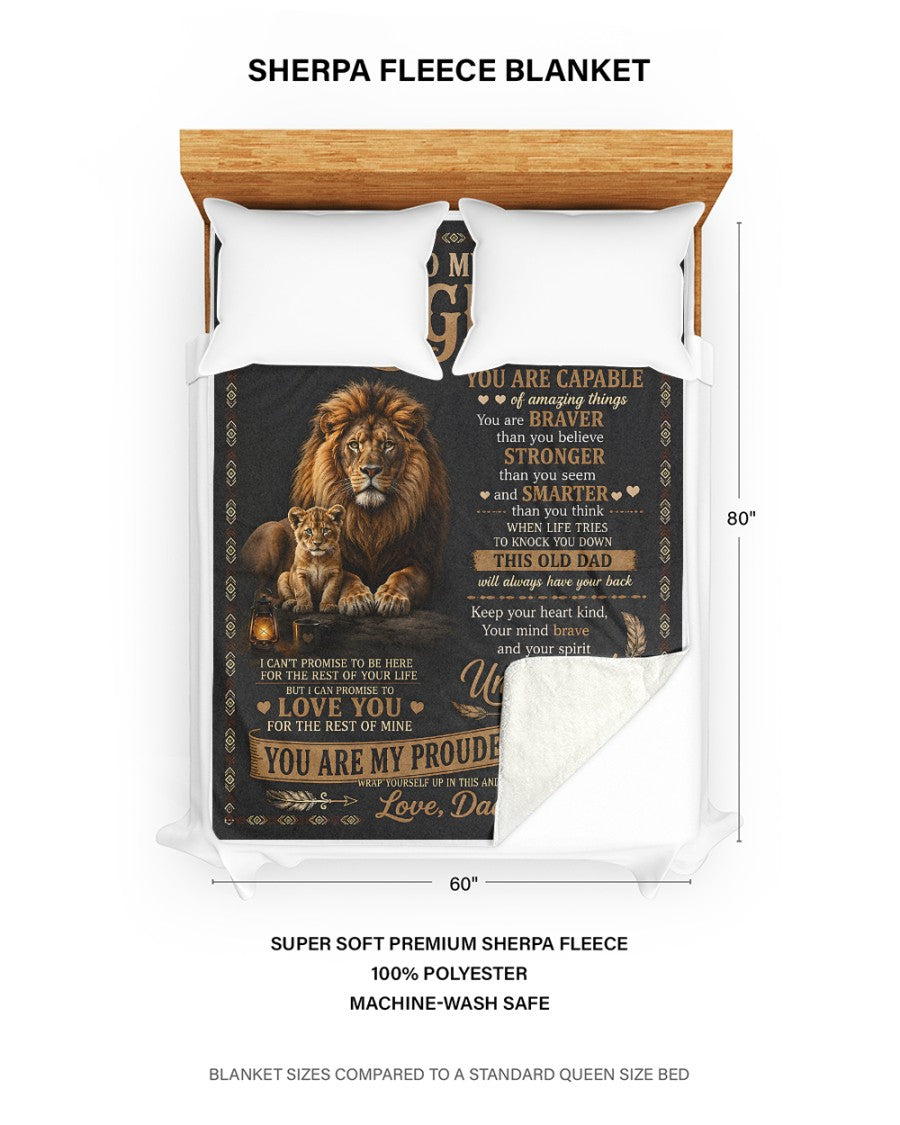 Special Gift For Your Daughter Blanket - From Dad (SKU2608-340)